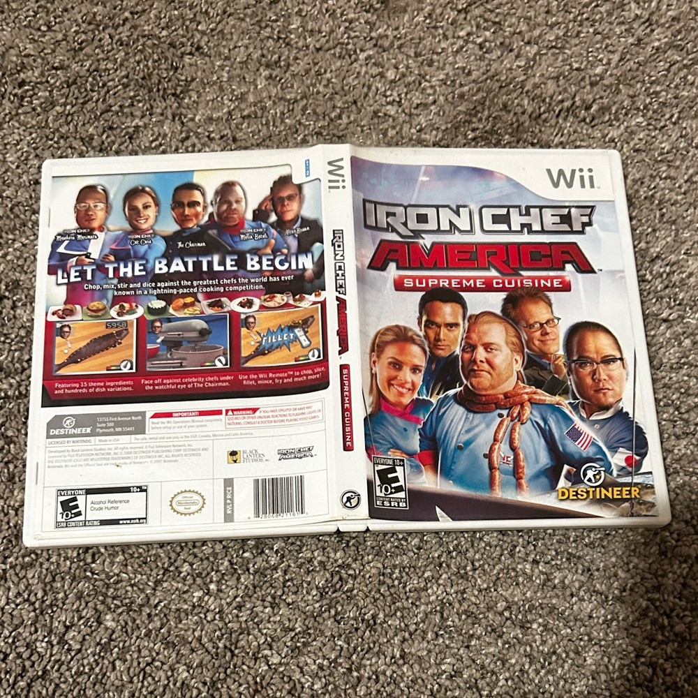 Iron chef America supreme cuisine Wii game